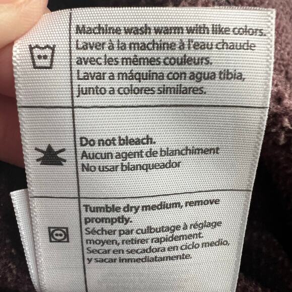 Carhartt Full Zip Hooded Relaxed Fit Jacket Women's Size M Heather Maroon Color - Picture 5 of 10